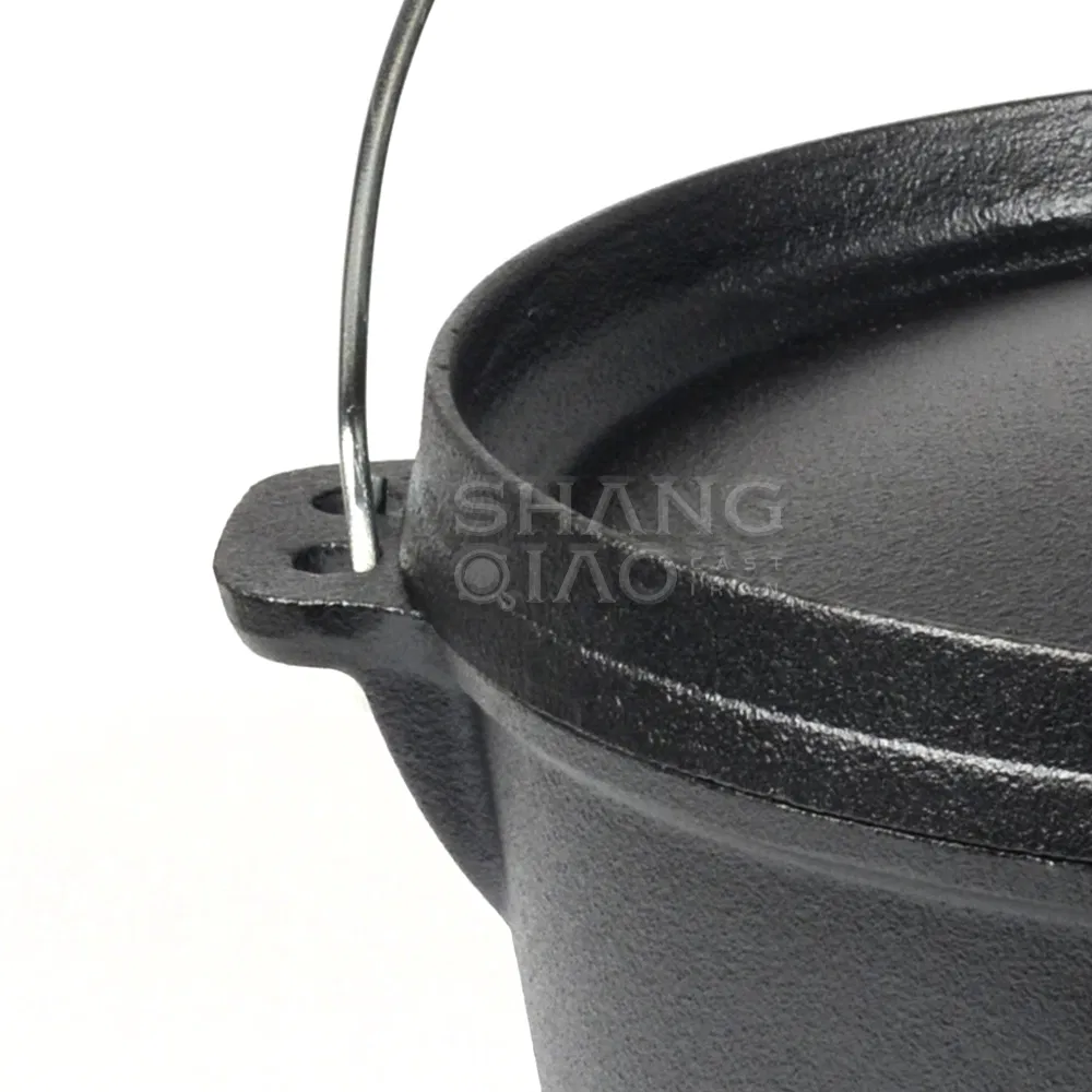 Чугунная жаровня Dutch Oven с крышкой и логотипом