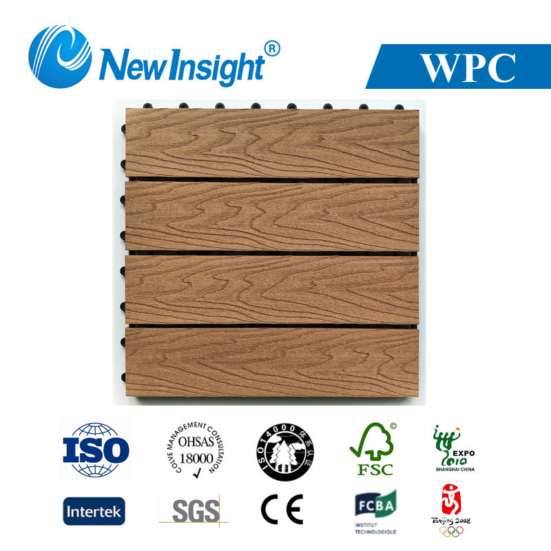 Водостойкая плитка для террасы WPC 300x300 мм