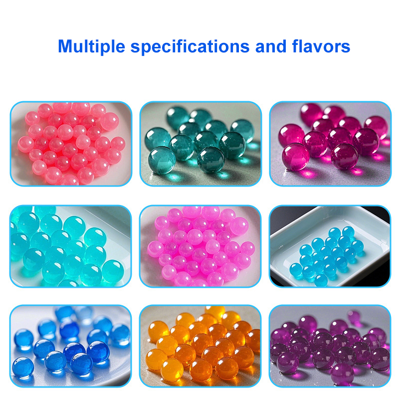 China Factory Flavour Beads Smoking Crush Balls Food Grade Blast Capsule Menthol Fruit Balls