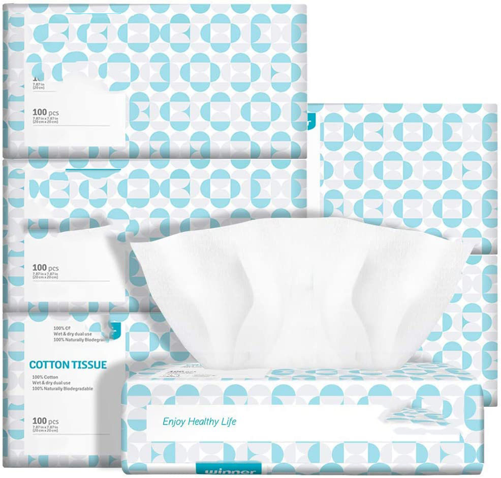 Customized 3ply Virgin Wood Pulp White Soft Facial Tissue for Travel