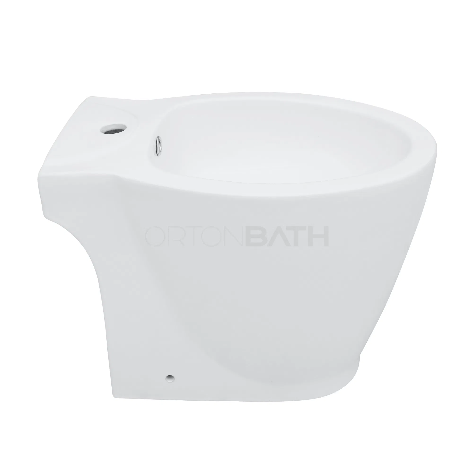 Ortonbath Floor Mounted 3 Tap Holes Toilette Bidet Hospital Elder Lady Care One Piece Ceramic Wc Toilet Bidet Middle East Bidet