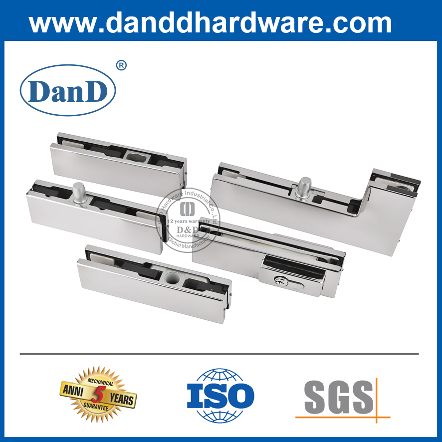 10-12mm Stainless Steel 304 Long Patch Fitting Lock for Glass Door
