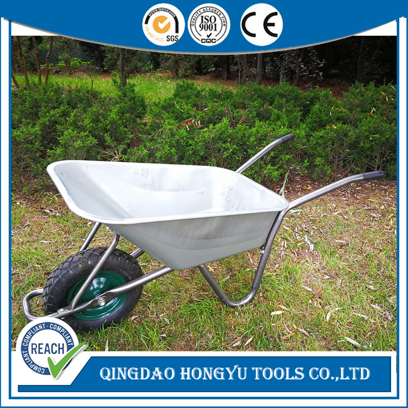 Chinese Hot Selling Painted Metal Tray Industrial Wheel Barrow