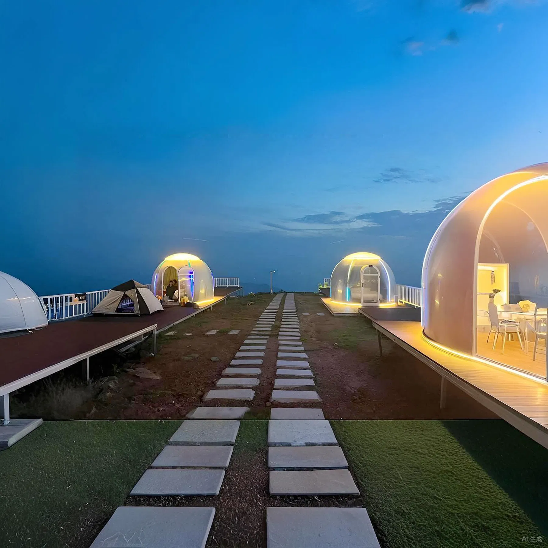 Charming Bubble House Experience for Stargazing and Rain Protection