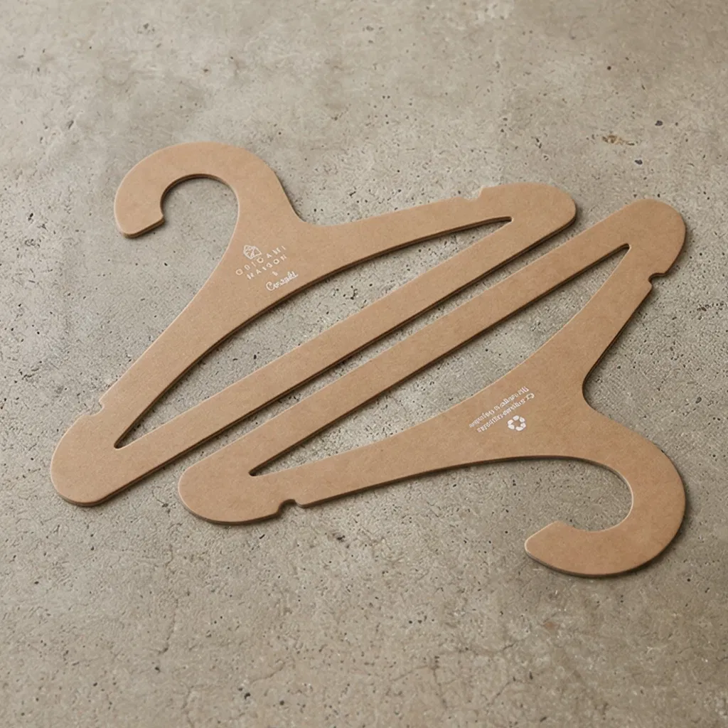 Экологичные бумажные вешалки для одежды