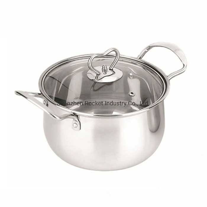 Wholesale Stock Pot Set Stainless Steel Casserole Hotpots Cooking Pots