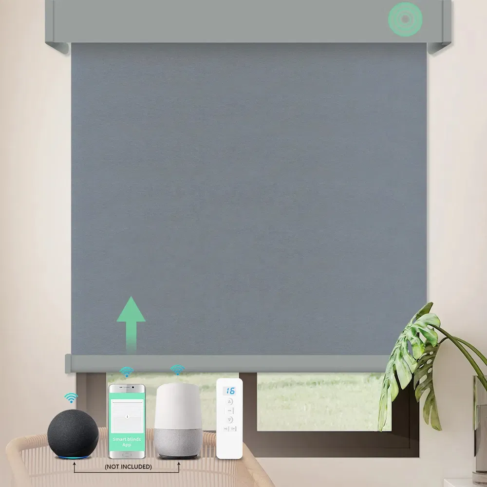 Day and Night Smart Motor Curtain Blinds Motorized Blinds Alexa Home Roller Blinds