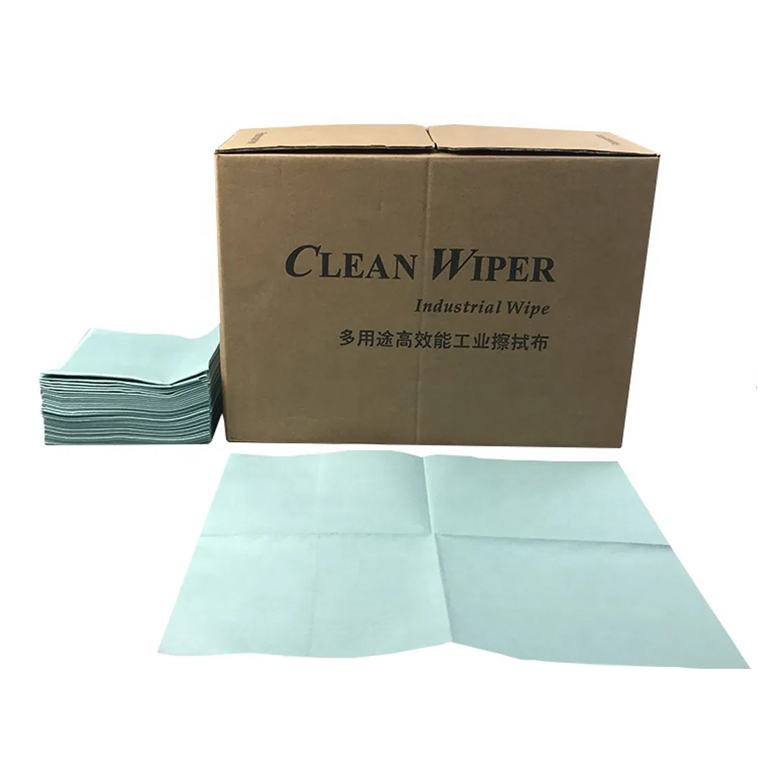 55%Cellulose 45%Polyester Blue Folding X60 Cleaning Wipes