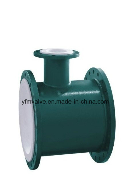 PTFE Lined Unequal Tee Chemical Pipe