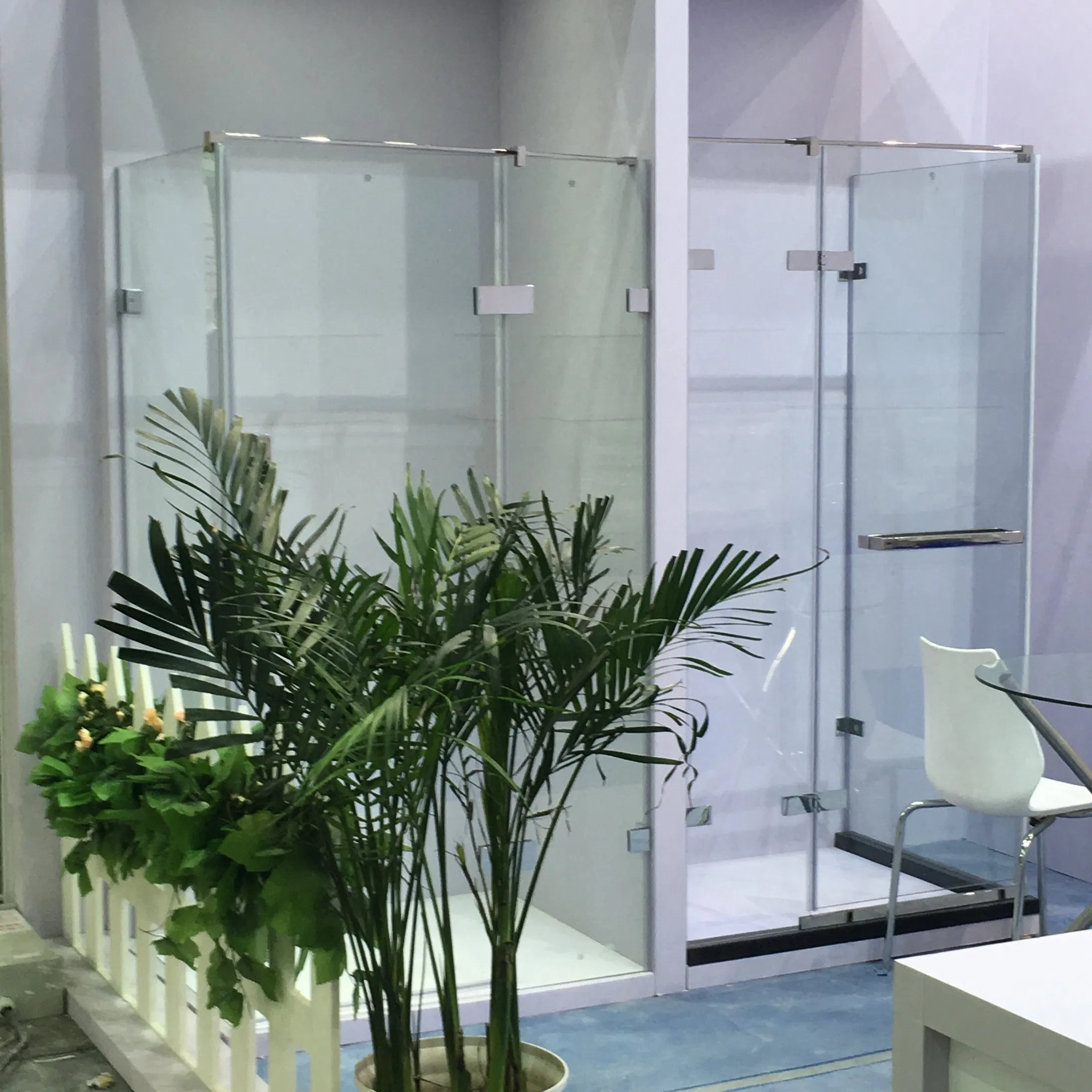 Ss 304 Bathroom Sliding Glass Door Hardware Shower Enclosure Kit