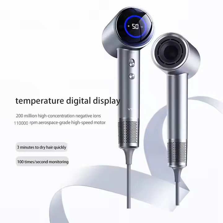 High Speed Fast Drying Frizz-Free Negative Ionic Low Noise Salon Hair Dryer