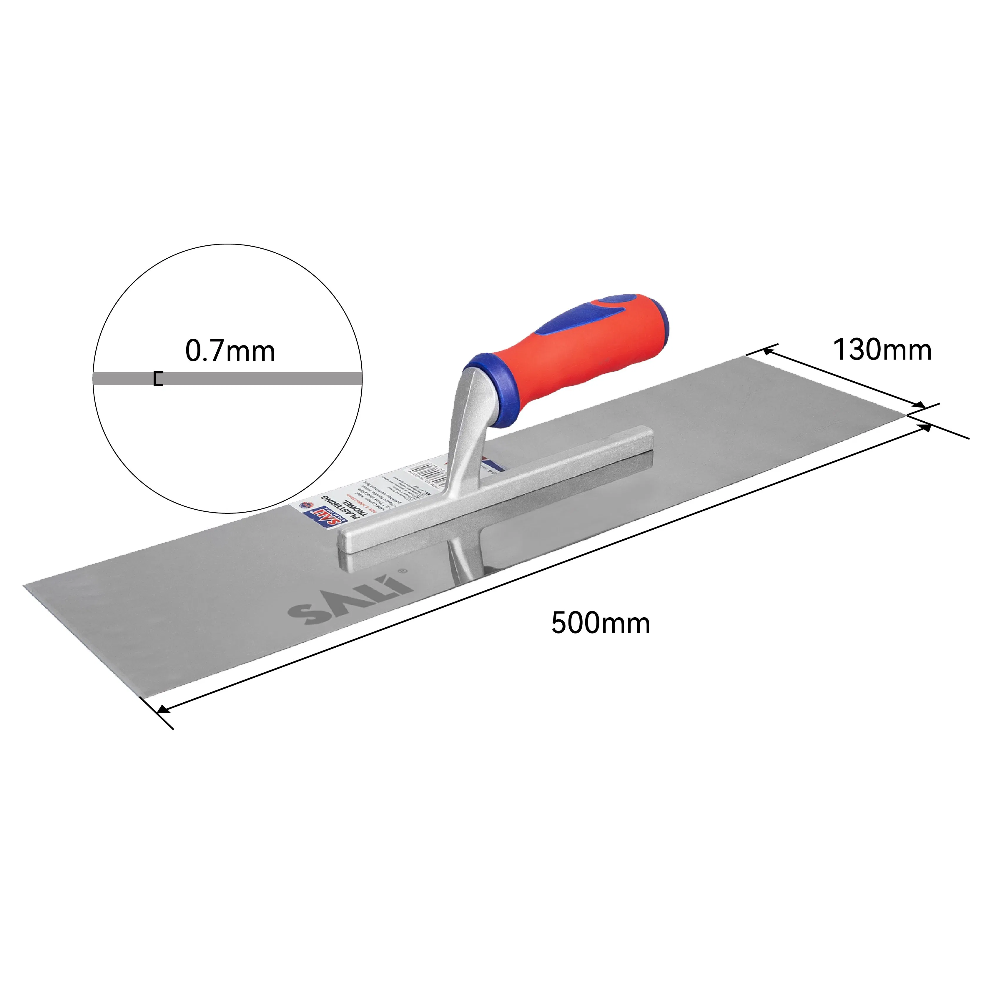 Sali 0.7mmthick Steel Plastic Handle Plastering Trowel