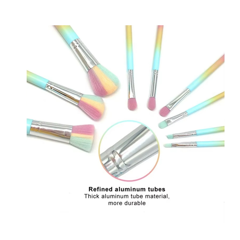 10PCS Cosmetic Tools Full Set Professional Makeup Brush Set for Women