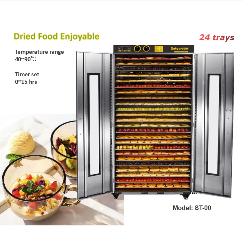 Automatic Dehydrators Fruit Vegetable Meat Jerky 24tray Dryer Food Dehydrator
