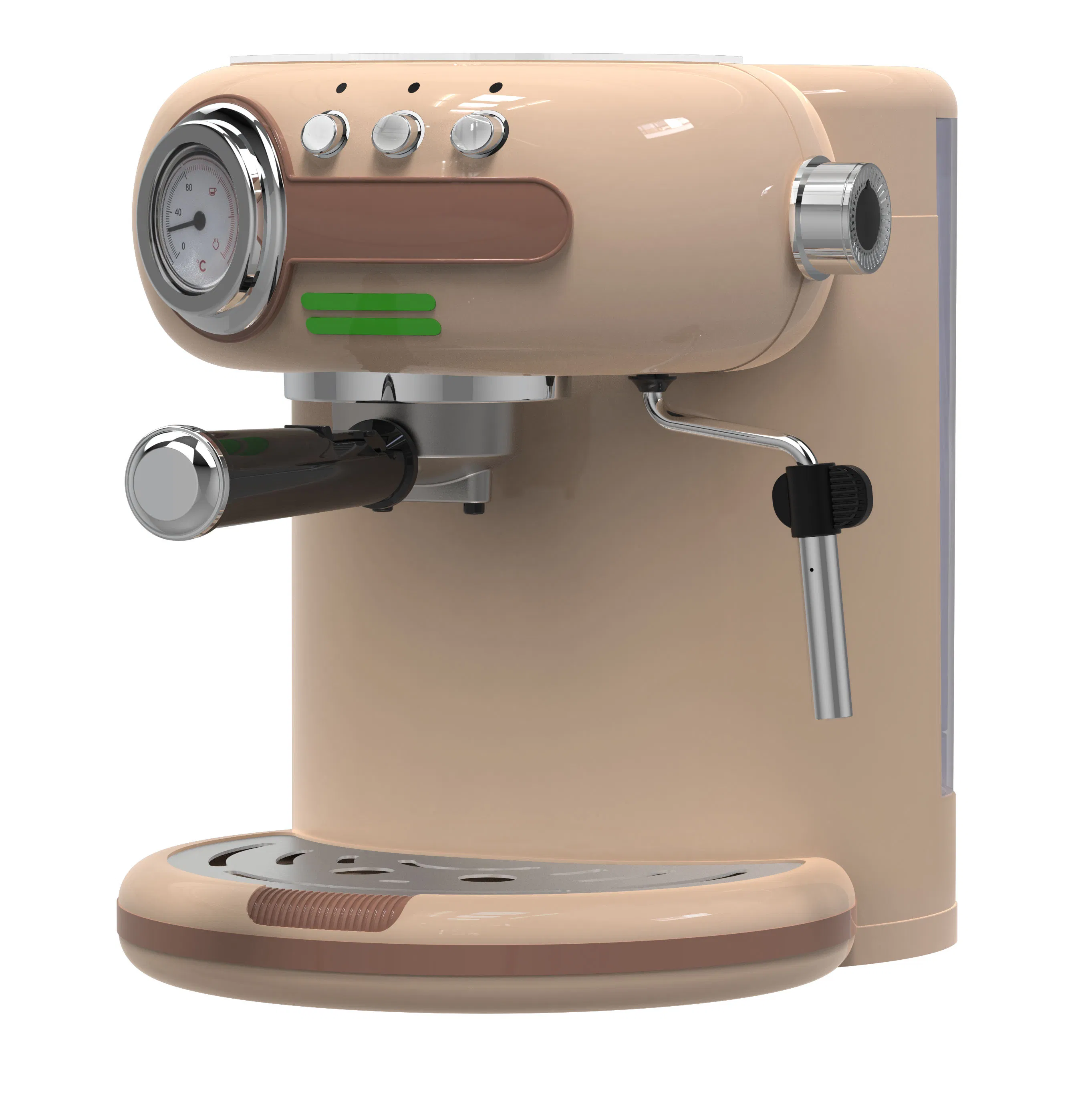 Italian Pressure Equipment Vintage Professional Electric Espresso Coffee Machine with Milk Frother