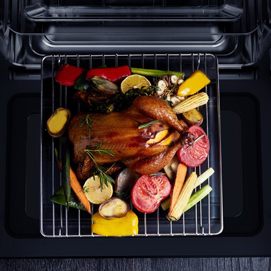 Stainless Steel Cavity 4-Function Built-in Microwave Oven