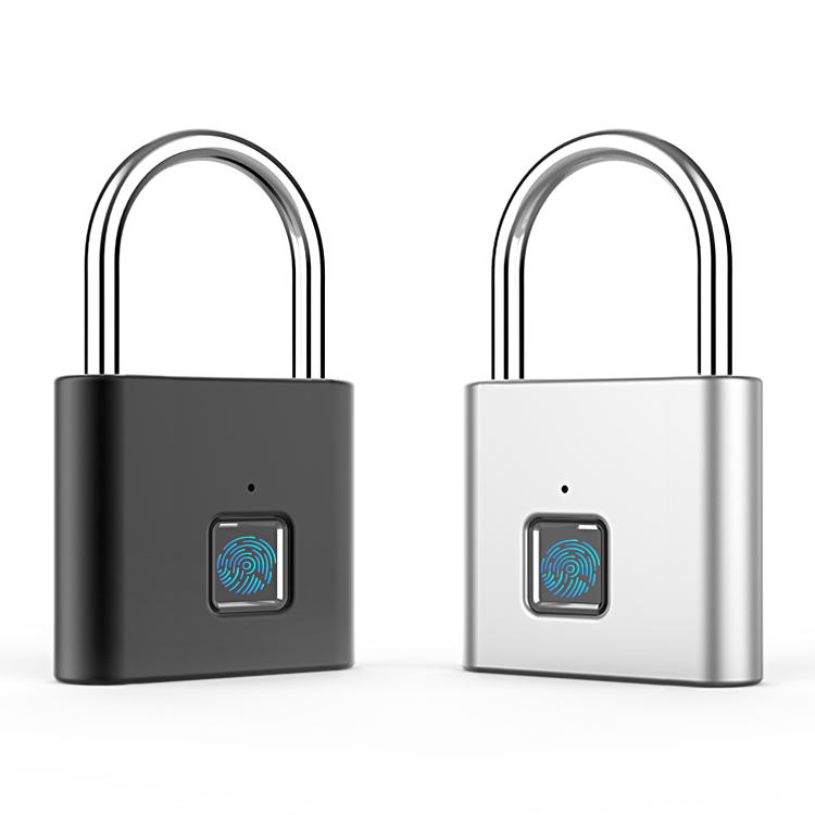 SLS IP55 Waterproof Rechargeable Intelligent Biometric Fingerprint Portable Anti-Theft Padlock