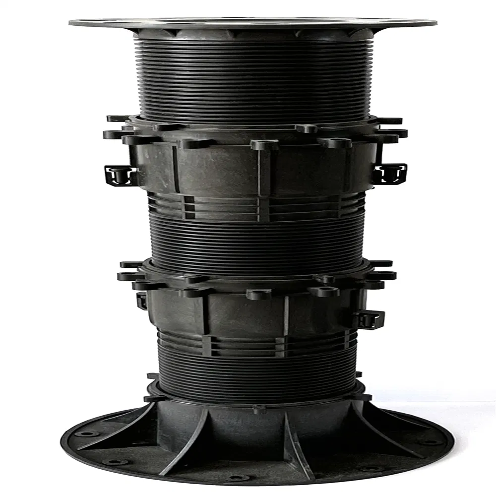 Durable and Water Resistant Adjustable Self Leveling Outdoor Plastic Pedestal Support by Medoo