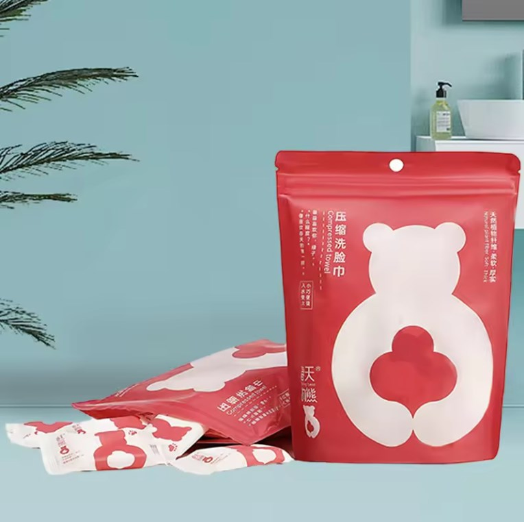 Disposable Compressed Pure Cotton Towel Non-Woven Fabric Face Towel for Travel and Business Facial Cleansing Use