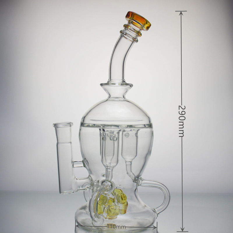 Manufacture Wholesale Creative Glass Pipes DAB Rigs Recycler