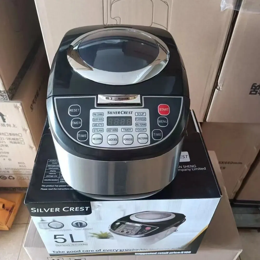 5L Silver Crest Rice Cooker Aluminum Inner Pot None Stick Rice Cooker Electric Multicooker Multi Cooker Price