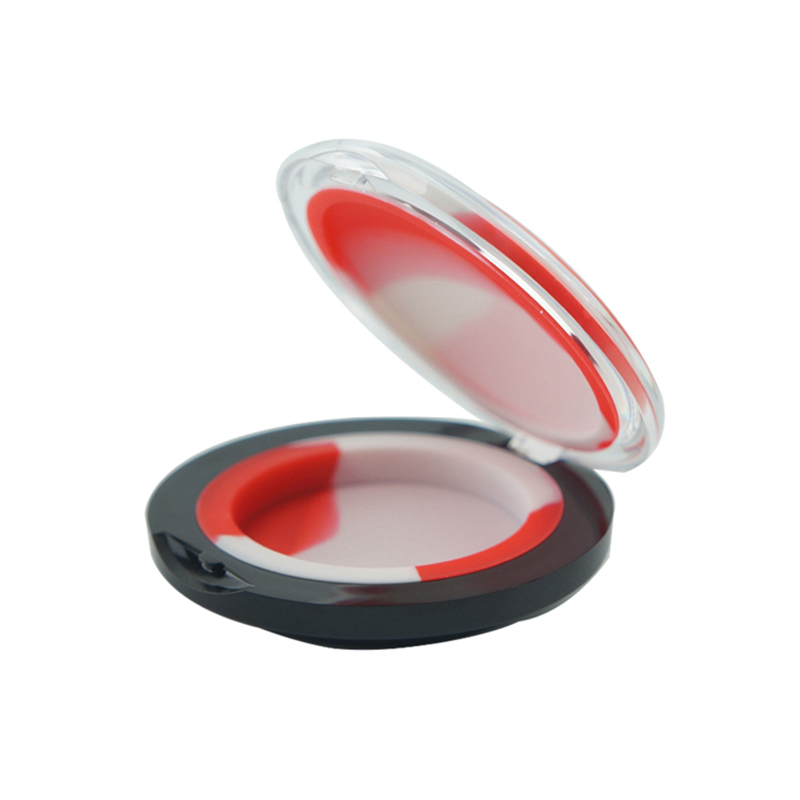 Makeup Mirror Shape Acrylic Silicone Storage Box Container