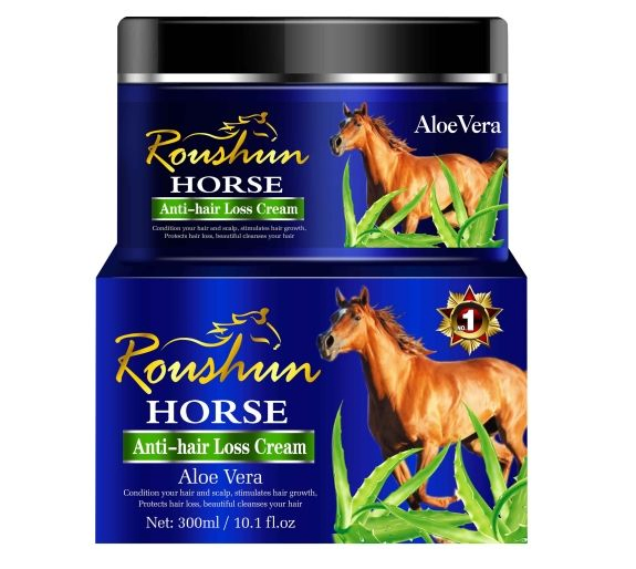 Roushun Horse Oil Aloe Vera Anti-Hair Loss Treatment - Hair Strengthening Serum