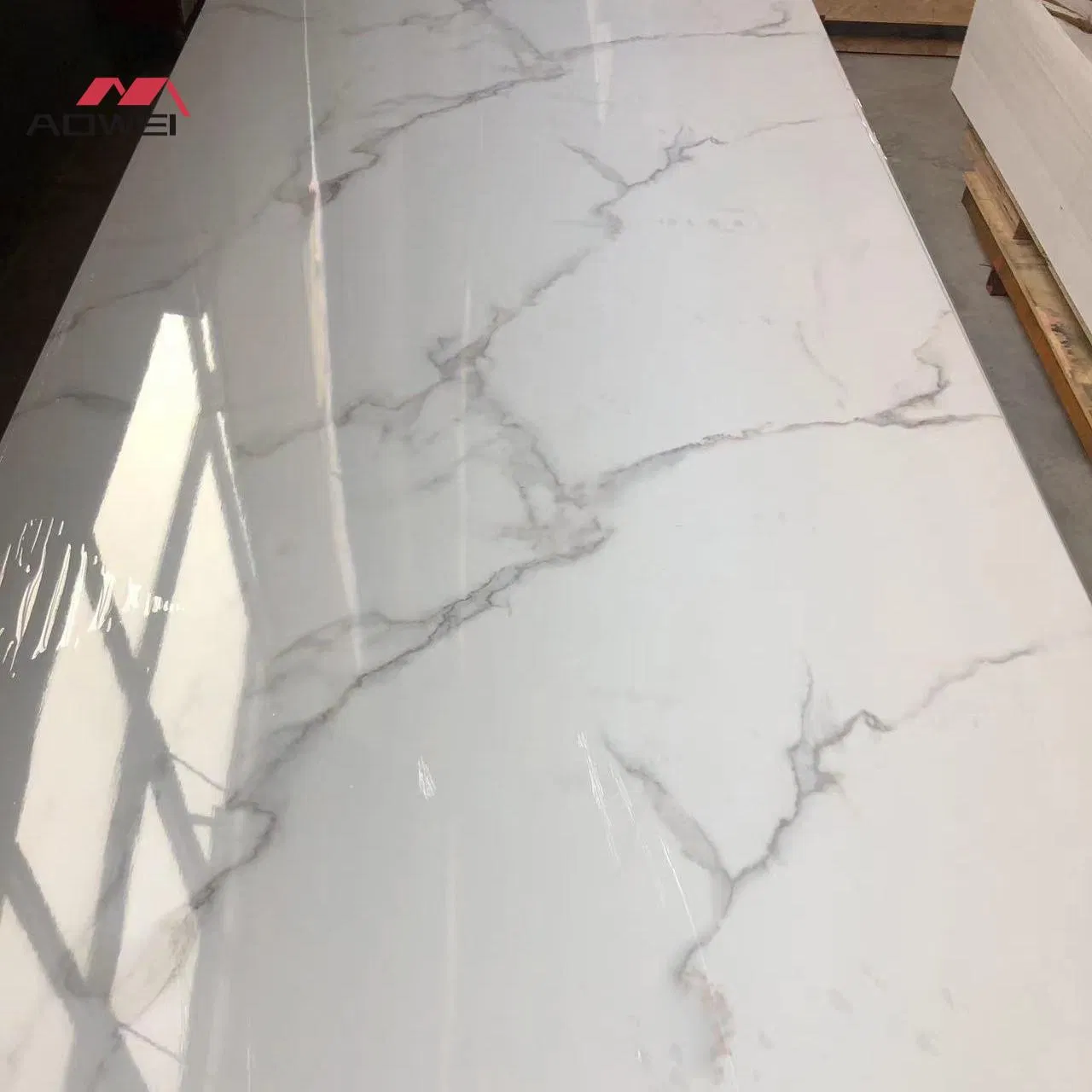 Decoration Materials 1220*2440 Waterproof PVC UV Marble Design Wall Cladding Panel