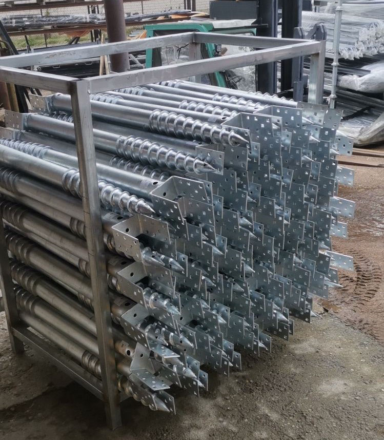 U Model No-Dig Ground Screw Anchor for Mounting Wooden Posts