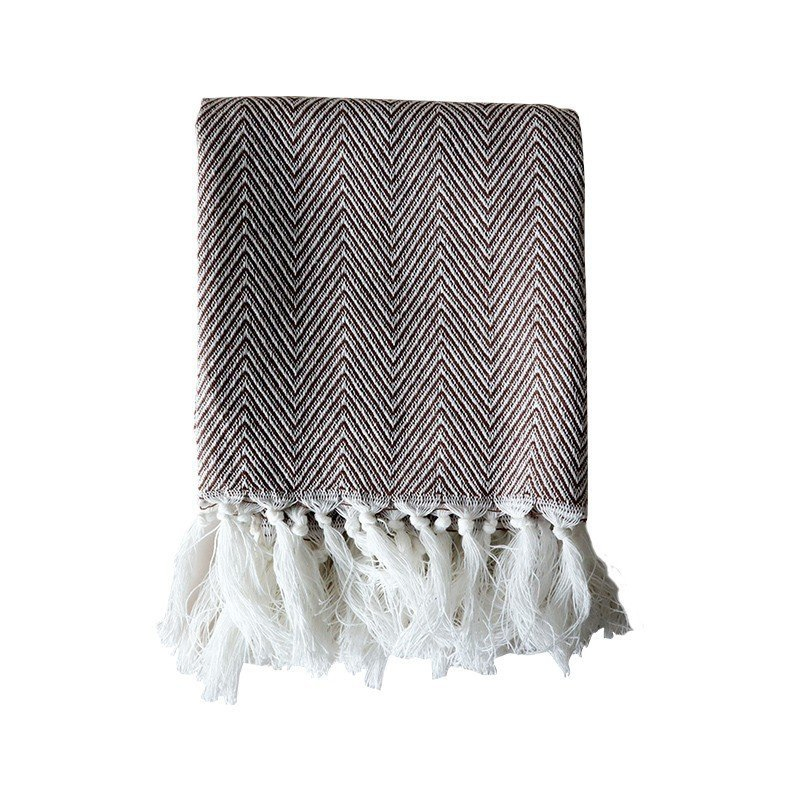 100% Natural Turkish Cotton Striped Cotton Kitchen Tea Towels with Tassels Ultra Soft Absorbent Prewashed Quick Dry Hand Towel