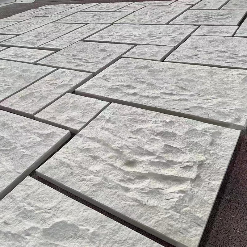 Crema Bello Limestone Natural White Limestone Split Facade Exterior Wall Cladding Tiles