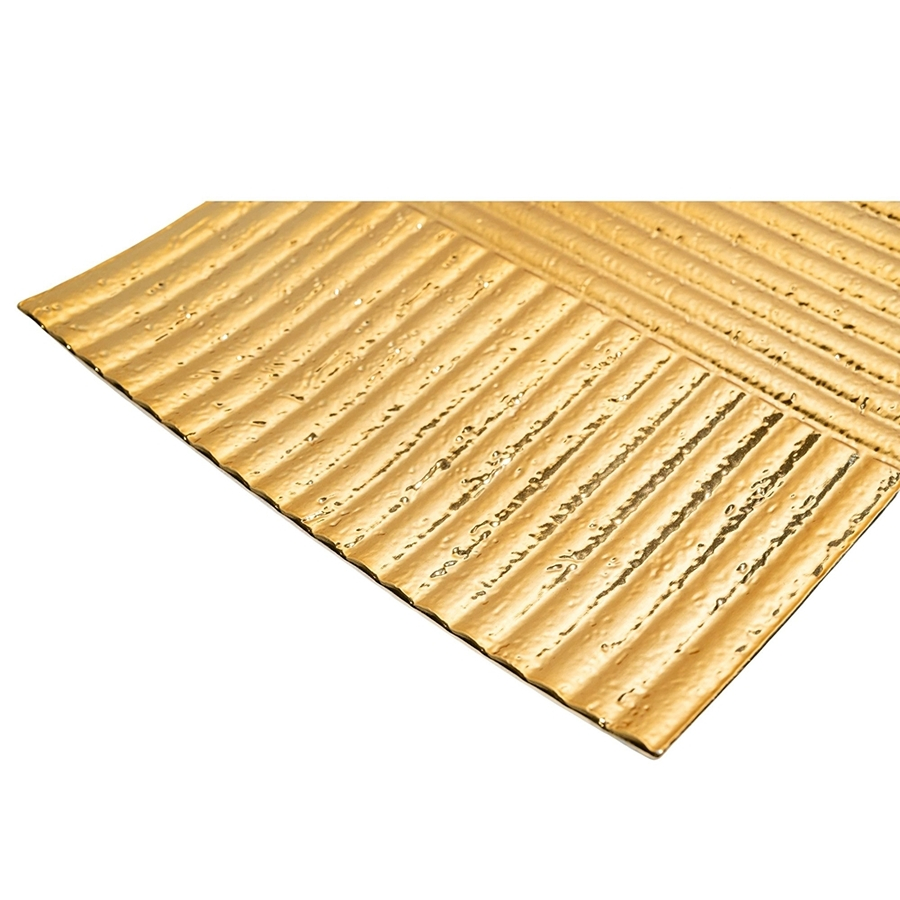 Glossy Finish Gold Color PP Material Plastic Disposable Event Planning Charger Plate