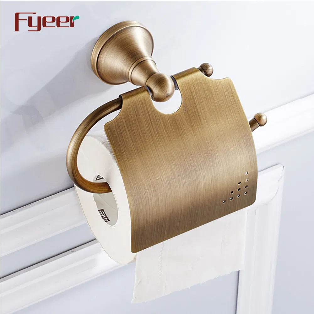 Держатель для туалетной бумаги Fyeer античная латунь