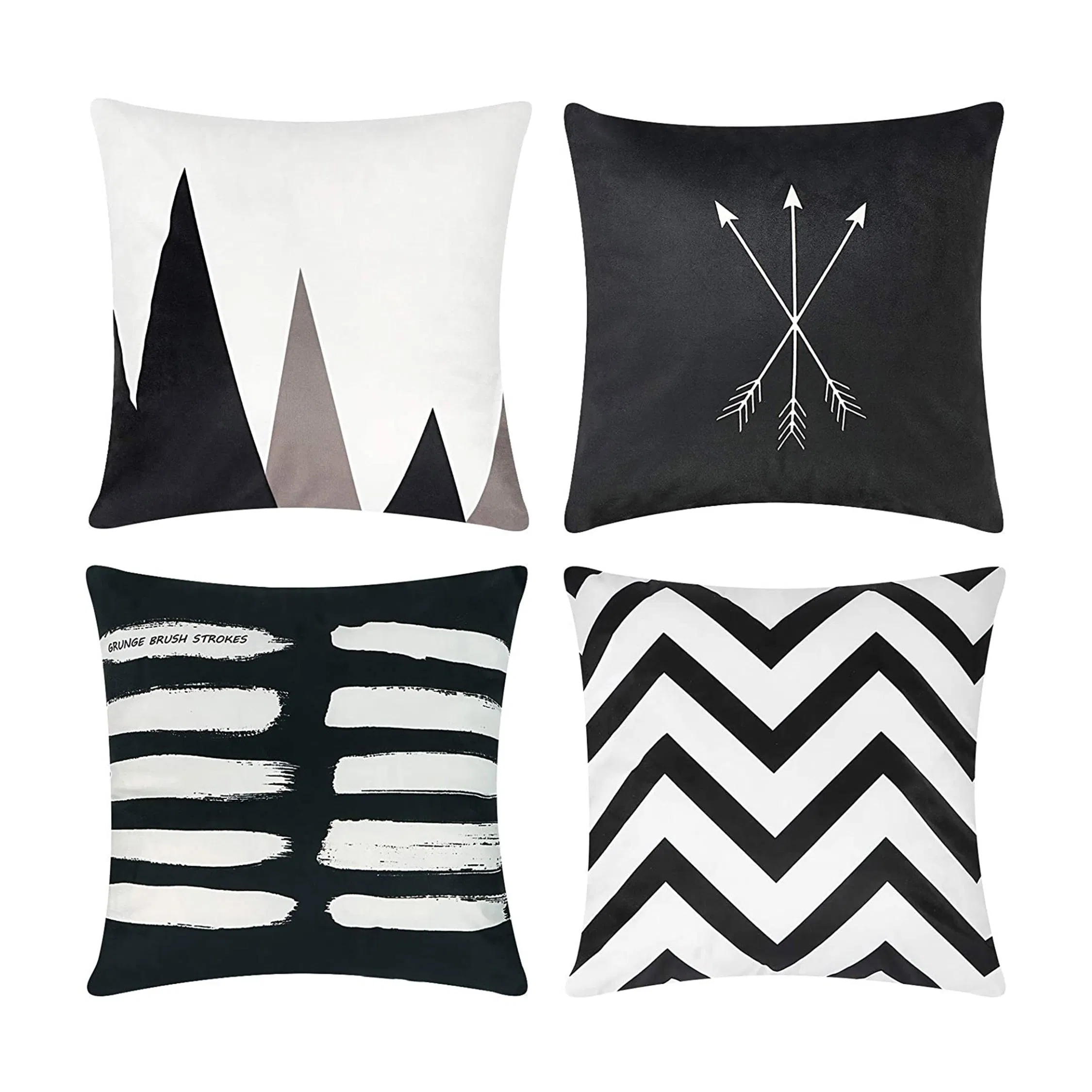 New Living Series Decorative Throw Pillow Case Cushion Cover Black