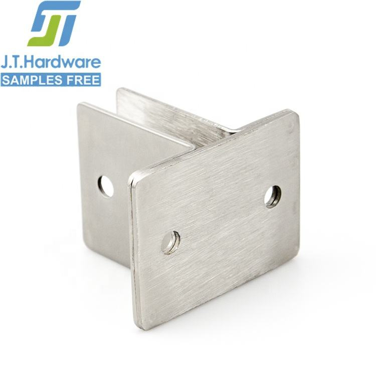 Service Public Washroom 90 Degree T Shape Metal 304 Stainless Steel Satin Double Corner Partition Accessories for Good Price