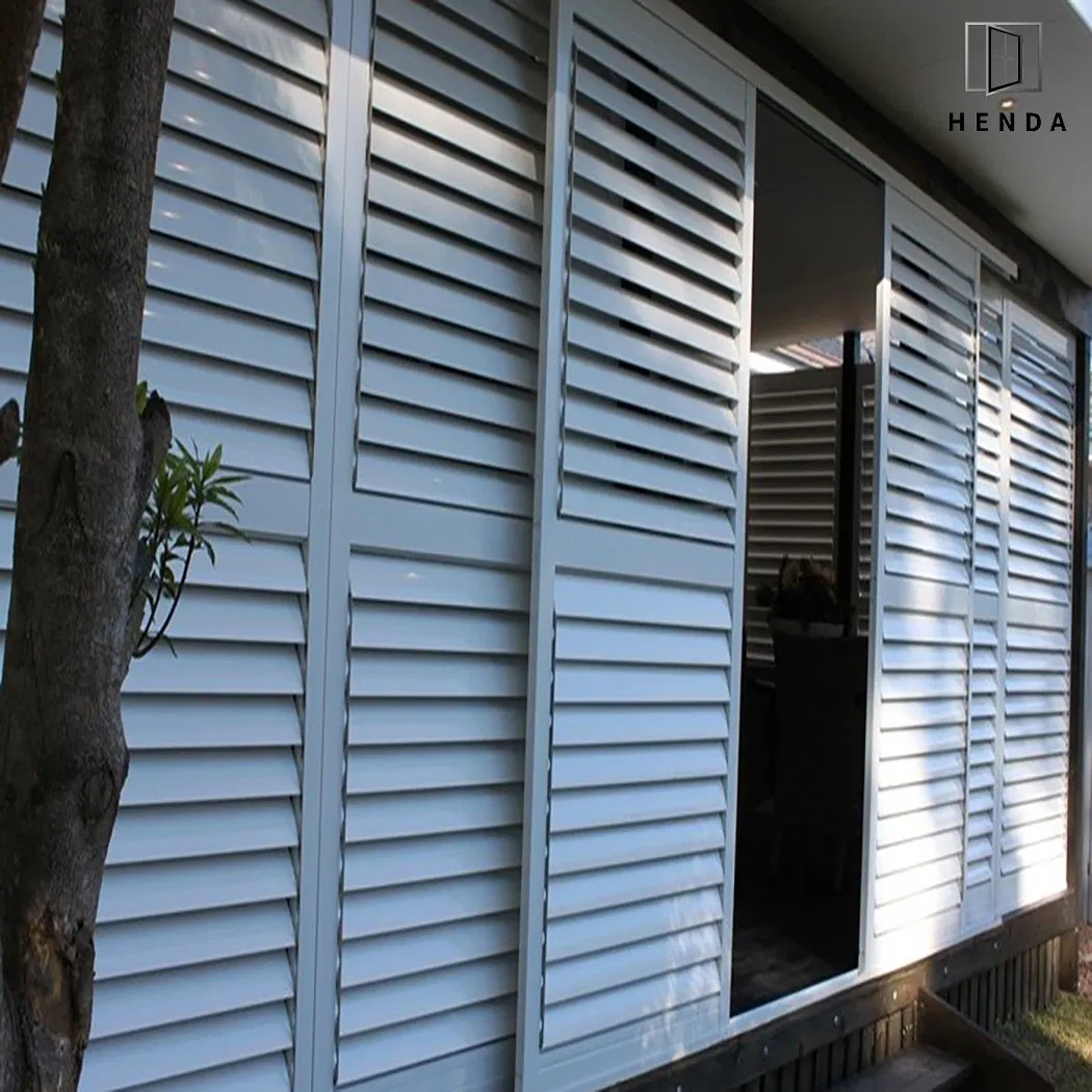 Wholesale Price Aluminium Louvers Blades Double Swing Door for House Building