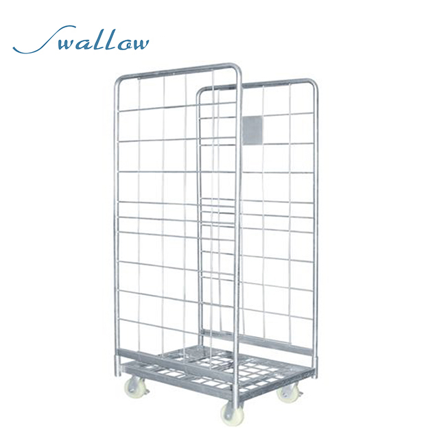 Heavy Duty Moving Hand Trolleys, Laundry Roll Container Roll Cage Fixed Construction