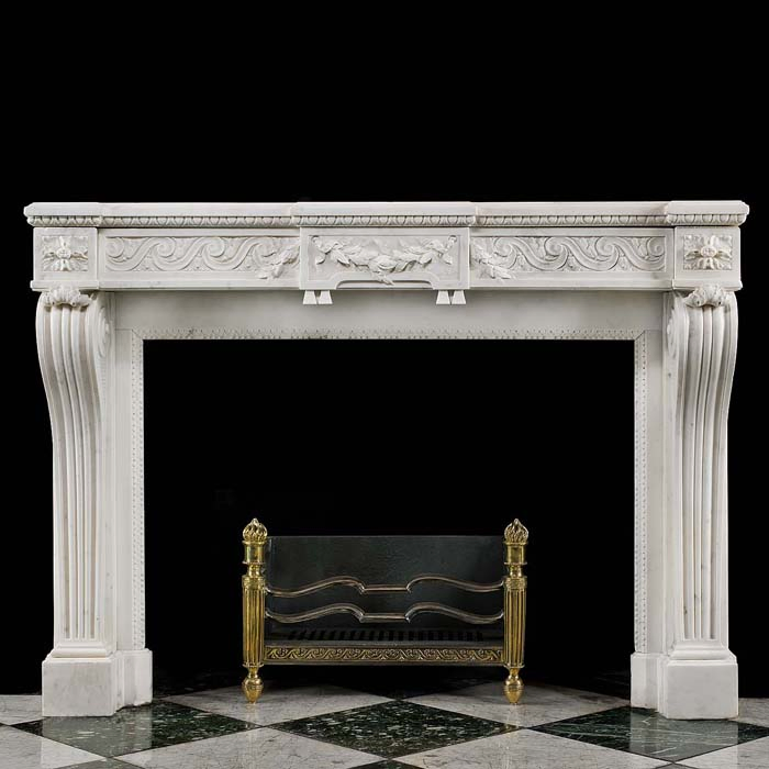 Low Price White Marble Electric Fireplaces with Good Technology