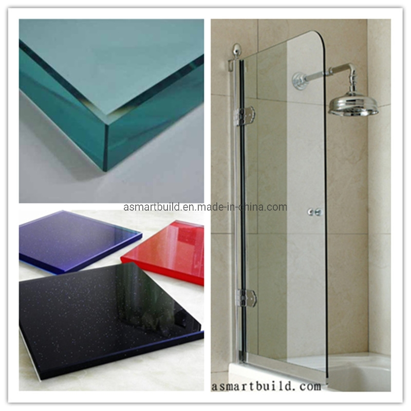 Clear Tempered Glass for Shower Glass Door