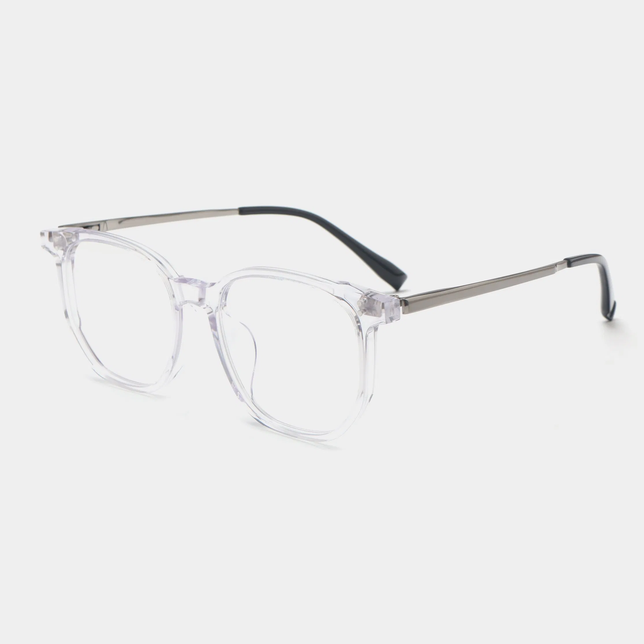 Fashion Acetate Optical Frame and Titanium Temples Unisex Eyewear Design