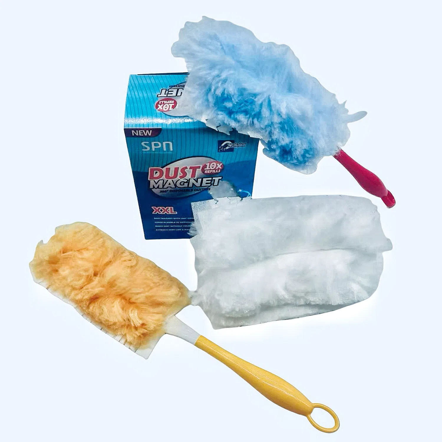 Spunlace Nonwovens Disposable Duster - 5PCS Functional Wipe Pack Duster Refill Fluffy Disposable Duster