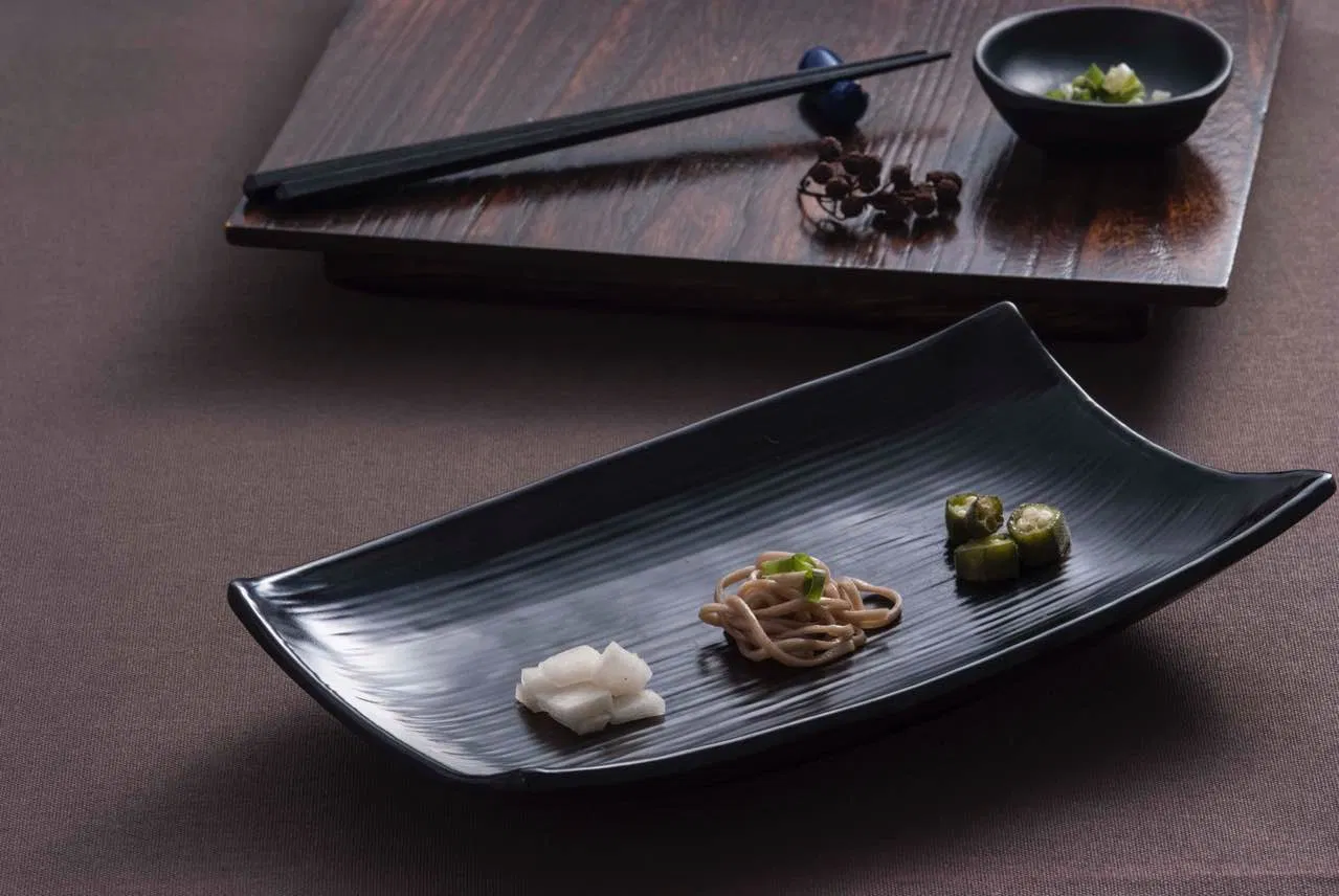 Черные матовые меламиновые чашки для чая, 210 мл