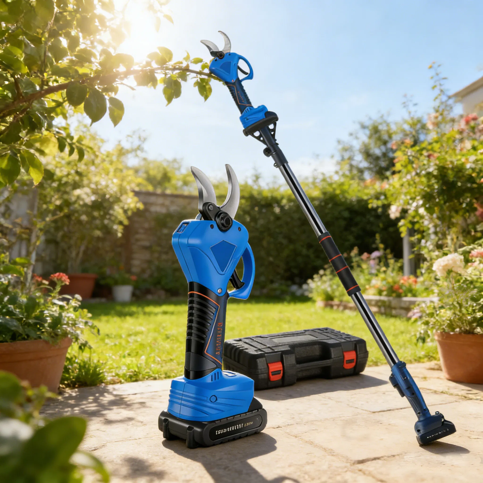 Battery-Powered Electric Garden Scissors for High-Power Pruning Needs