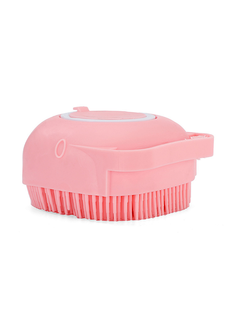Silicone Rubber Massage Pet Brush Shampoo Brush for Washing Dogs and Cats