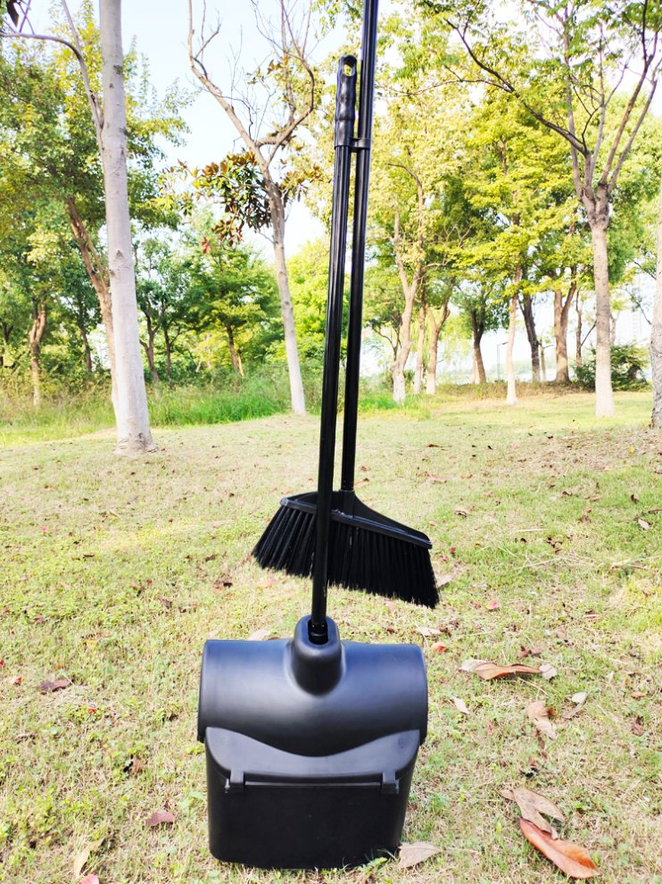 Broom and Dustpan Set Dustpan and Brush Long Handle Floor Cleaning Brush