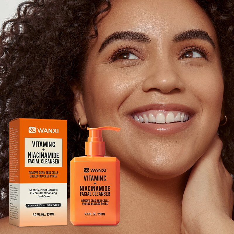 Niacinamide Astaxanthin Ginseng Extract Hydrating Face Wash Facial Cleanser