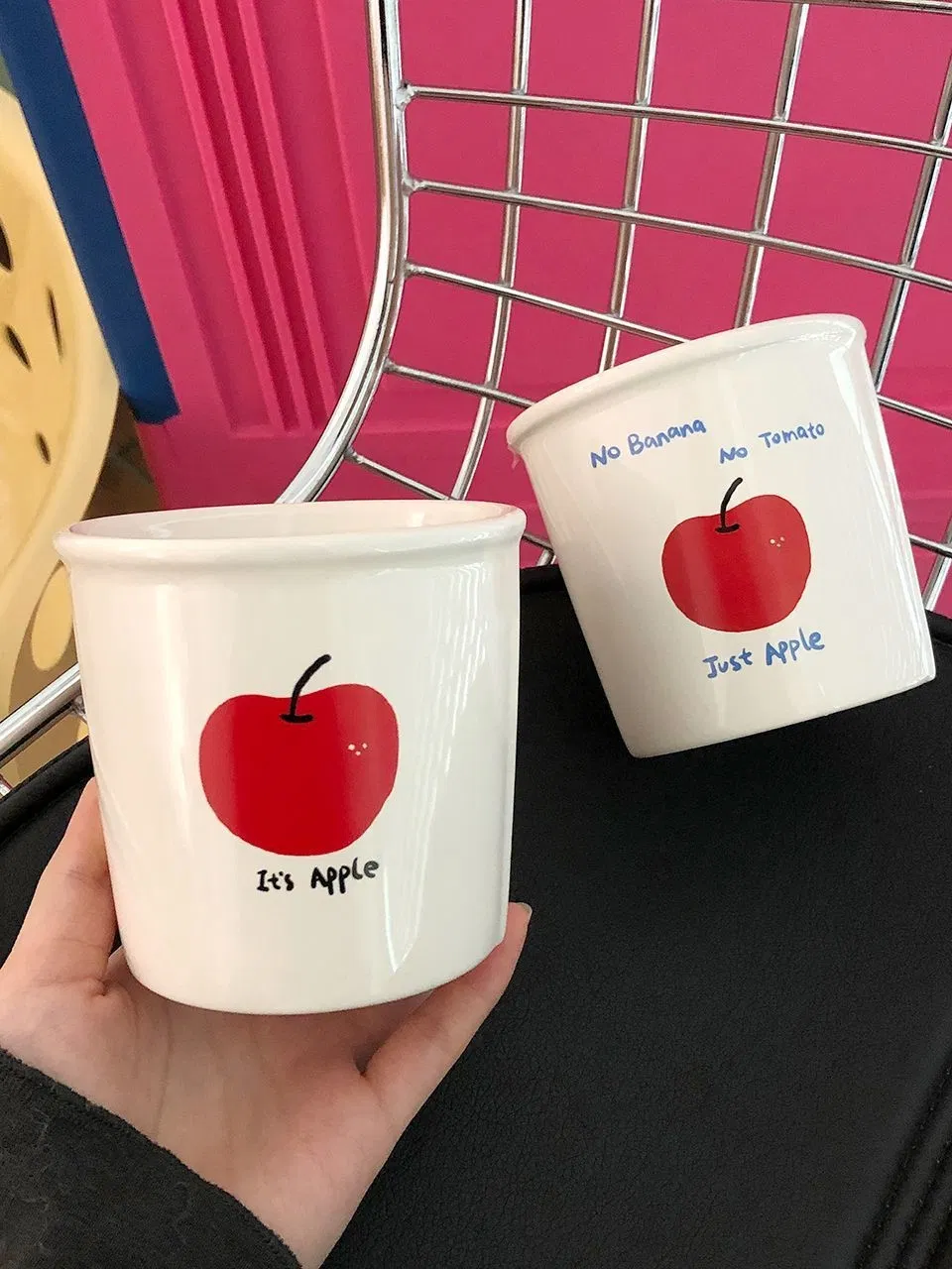 10oz Coffee Tea Mug Cup No Hands Design Stoneware Porcelainware Ceramic Tableware