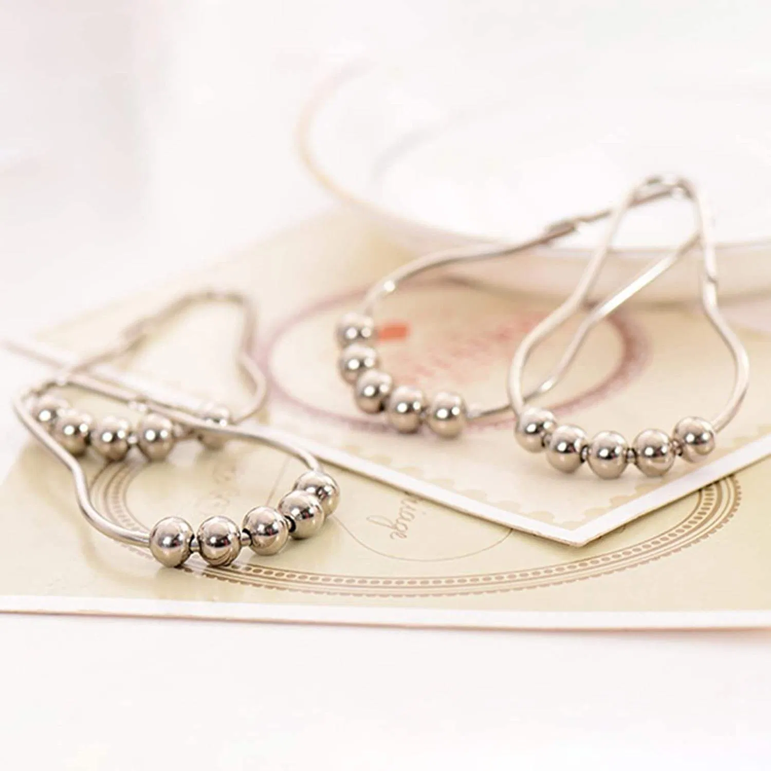 Factory Wholesale Metal Curtain Rings Curtain Hanger Bathroom Curtain Hooks
