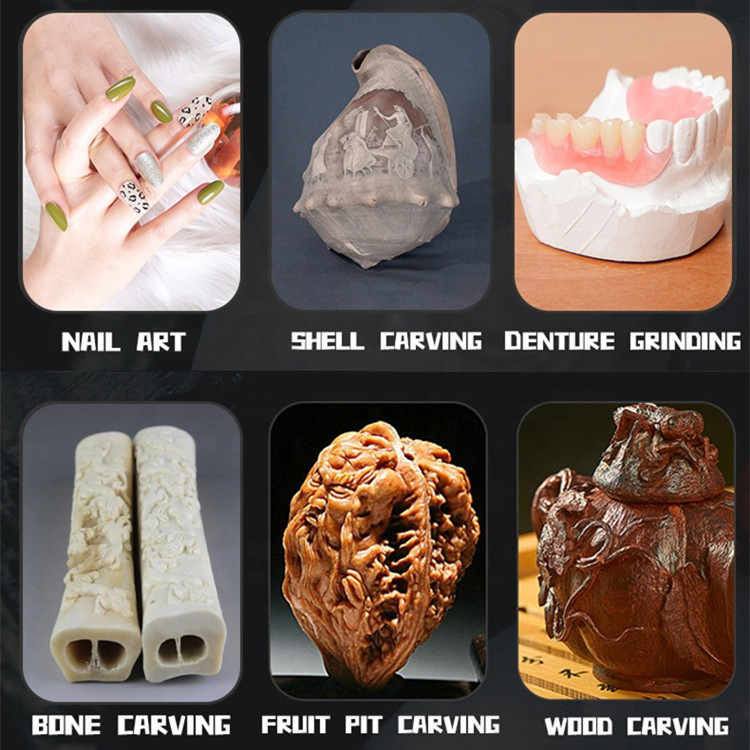 45000rpm Manicure Marathon-3 Portable Dental Laboratory Micromotor Polishing Handpiece Nail Drill