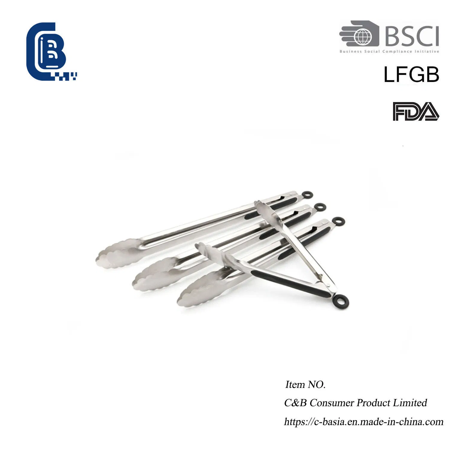 3PCS Kitchen Tongs Set, Serving Salad Vegatable Grilling Food Clip, Kitchen Tool